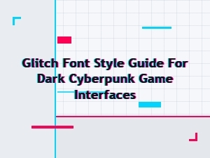 Designing Glitch Fonts for Cyberpunk Game Interfaces